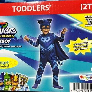 New PJ Masks Power Heroes Halloween Costume Size Toddlers 2T Blue CATBOY